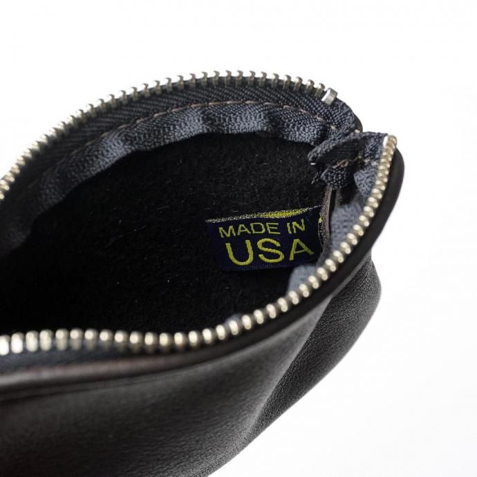 MOONSHINE LEATHER COMPANY / 5-inch Zippered Pouch - Navy ムーンシャインレザーカンパニー ジッパー付きポーチ 5インチ ネイビー 02