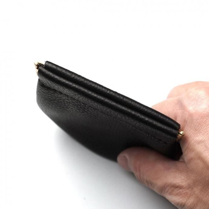 MOONSHINE LEATHER COMPANY / Pop Coin Pouch Large - Chocolate ムーンシャインレザーカンパニー ポップコインポーチ ブラウン 02