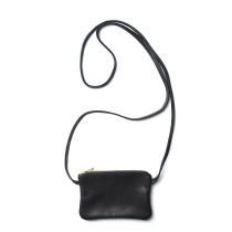 MOONSHINE LEATHER COMPANY / 6-inch Zippered Pouch w/52-inch Leather Code - Black ࡼ󥷥㥤쥶 ݡ