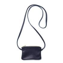 MOONSHINE LEATHER COMPANY / 6-inch Zippered Pouch w/52-inch Leather Code - Navy ࡼ󥷥㥤쥶 ݡ