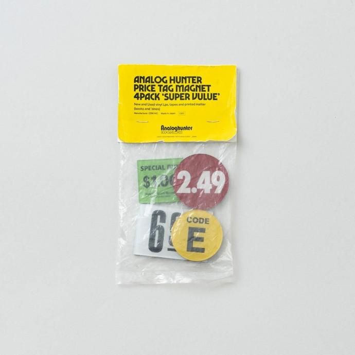 186918504 CANDY DESIGN & WORKS / Analog Hunter Price Tag Magnet CS-03 マグネットプレート 4個セット 02