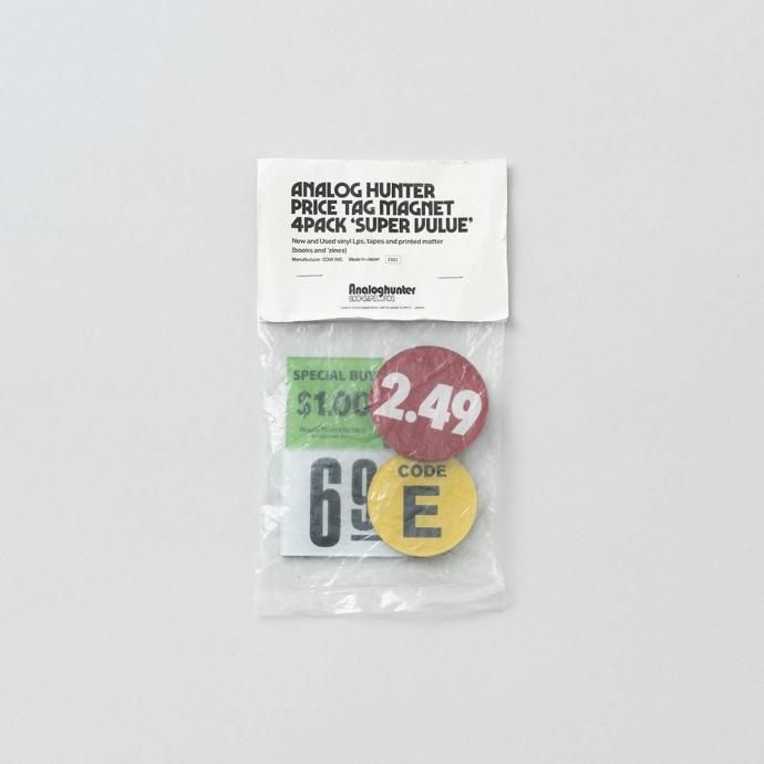 186918504 CANDY DESIGN & WORKS / Analog Hunter Price Tag Magnet CS-03  ޥͥåȥץ졼 4ĥå 02
