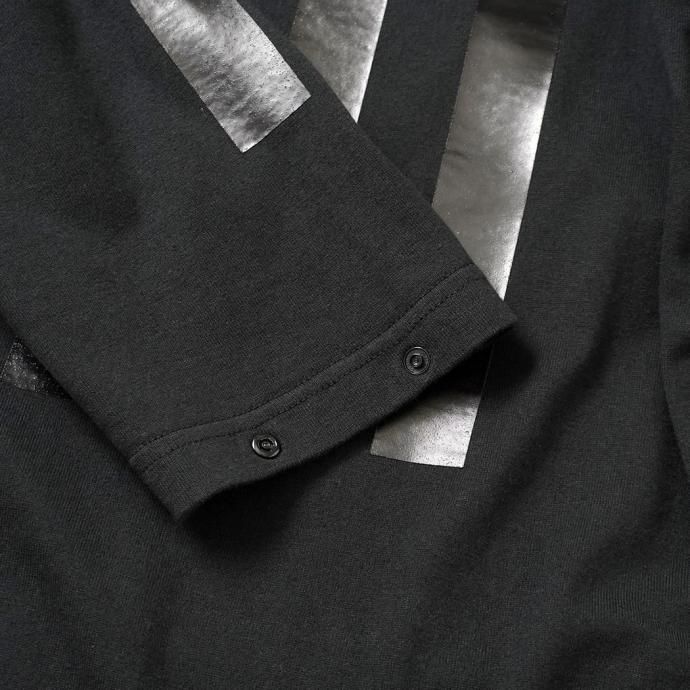 186943433 O- オー / STRIPE - L.S.T. 長袖Tシャツ ストライププリント 26W-03 - Black 02