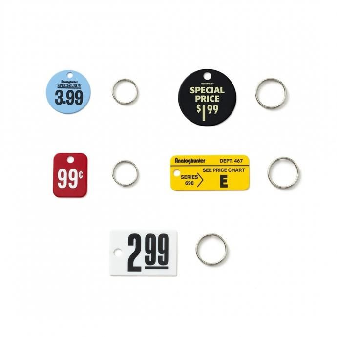 187157341 CANDY DESIGN & WORKS / Analog Hunter Price Tag Key Plate CK-27 キープレート 5個セット 01