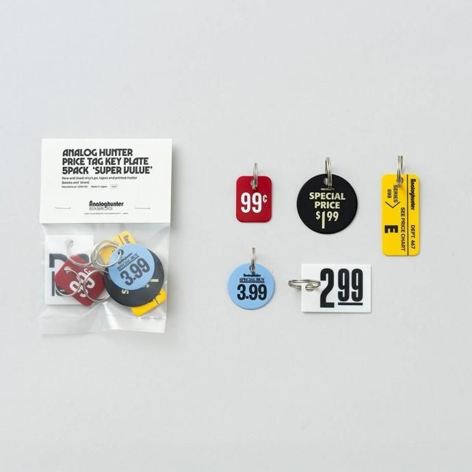 187157341 CANDY DESIGN & WORKS / Analog Hunter Price Tag Key Plate CK-27 キープレート 5個セット 02