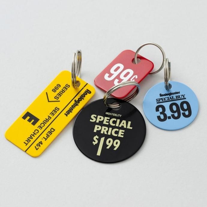 187157341 CANDY DESIGN & WORKS / Analog Hunter Price Tag Key Plate CK-27 キープレート 5個セット 02