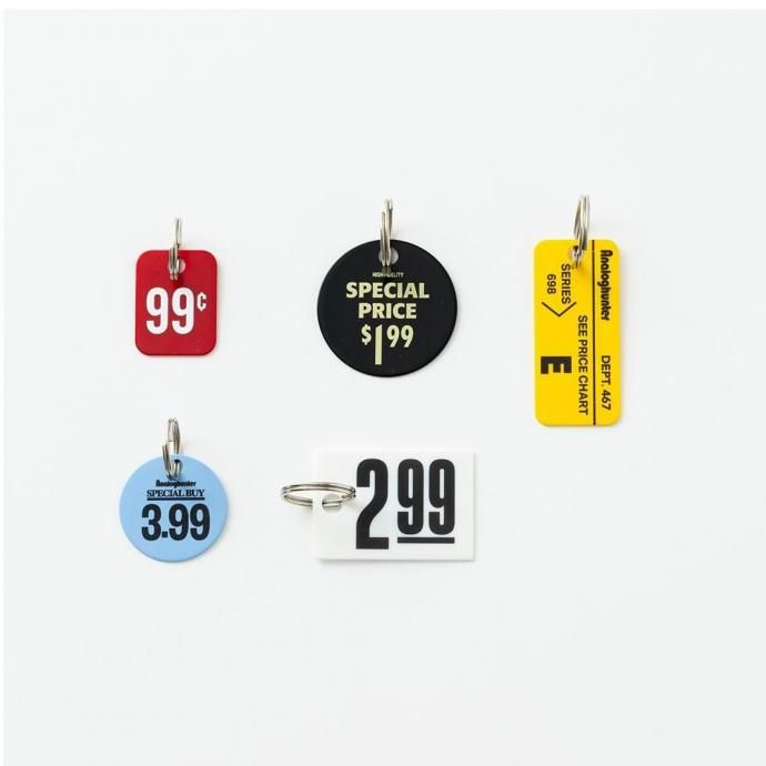 187157341 CANDY DESIGN & WORKS / Analog Hunter Price Tag Key Plate CK-27 キープレート 5個セット 02