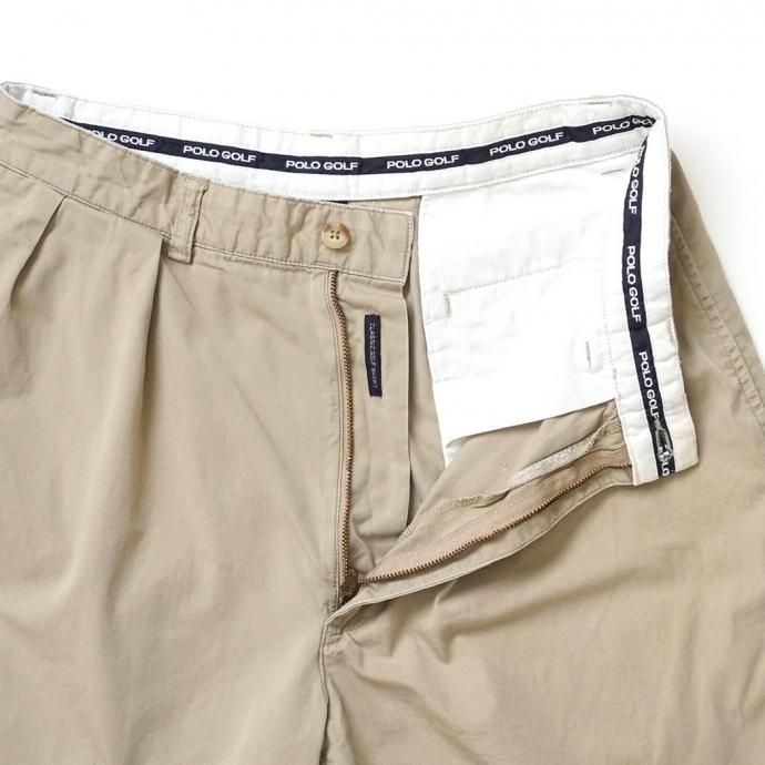 187192694 USED / POLO GOLF CLASSIC GOLF SHORT ポロゴルフ チノショーツ カーキ 32 02