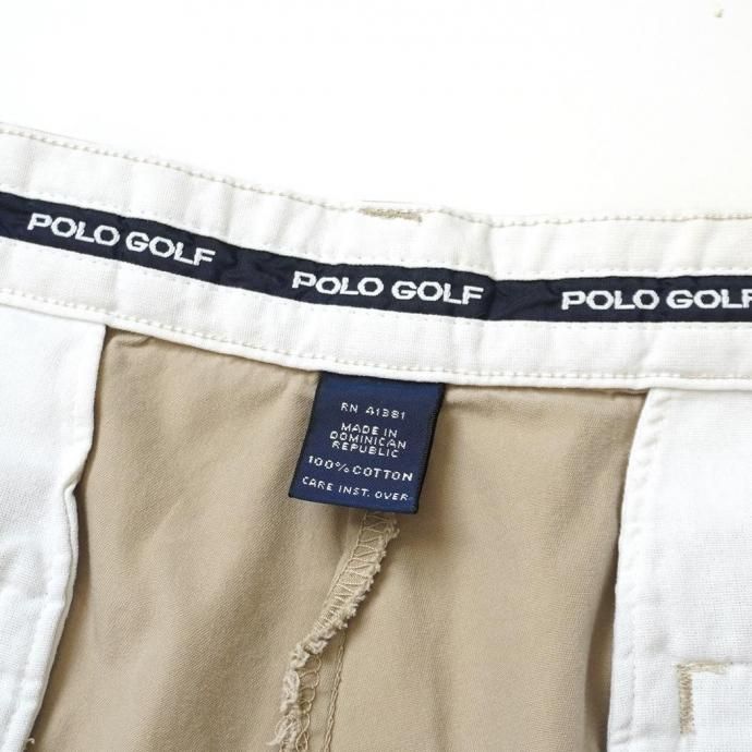 187192694 USED / POLO GOLF CLASSIC GOLF SHORT ポロゴルフ チノショーツ カーキ 32 02