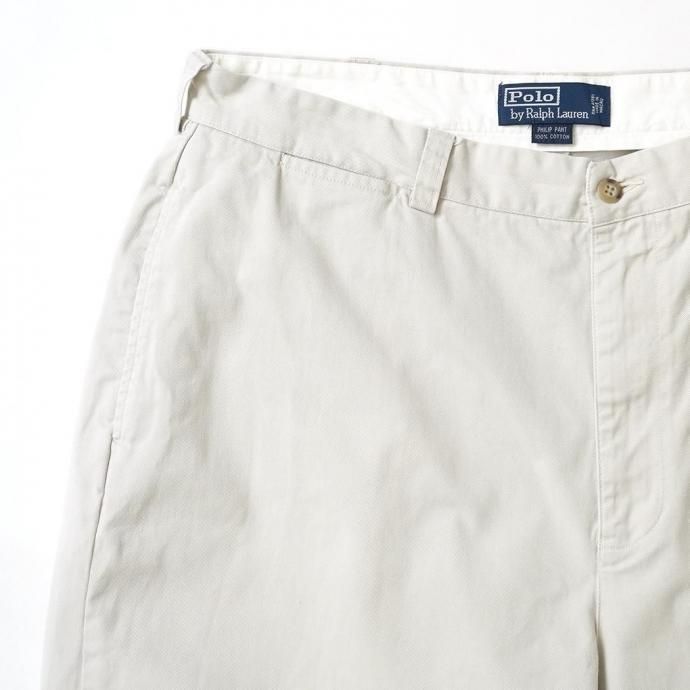 187196025 USED / Polo Ralph Lauren PHILIP PANT ポロチノ ストーン 38/30<img class='new_mark_img2' src='https://img.shop-pro.jp/img/new/icons47.gif' style='border:none;display:inline;margin:0px;padding:0px;width:auto;' /> 02