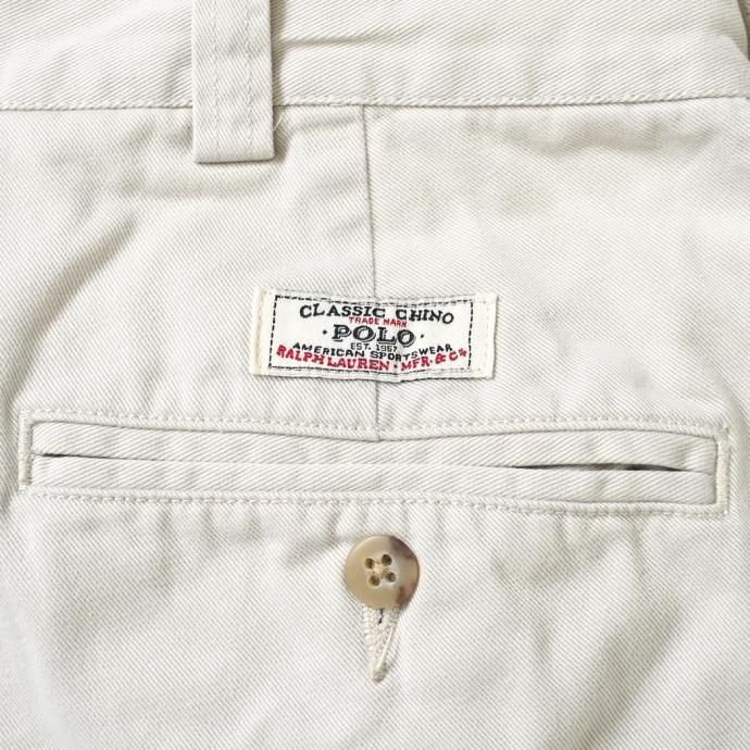 187196025 USED / Polo Ralph Lauren PHILIP PANT ポロチノ ストーン 38/30<img class='new_mark_img2' src='https://img.shop-pro.jp/img/new/icons47.gif' style='border:none;display:inline;margin:0px;padding:0px;width:auto;' /> 02