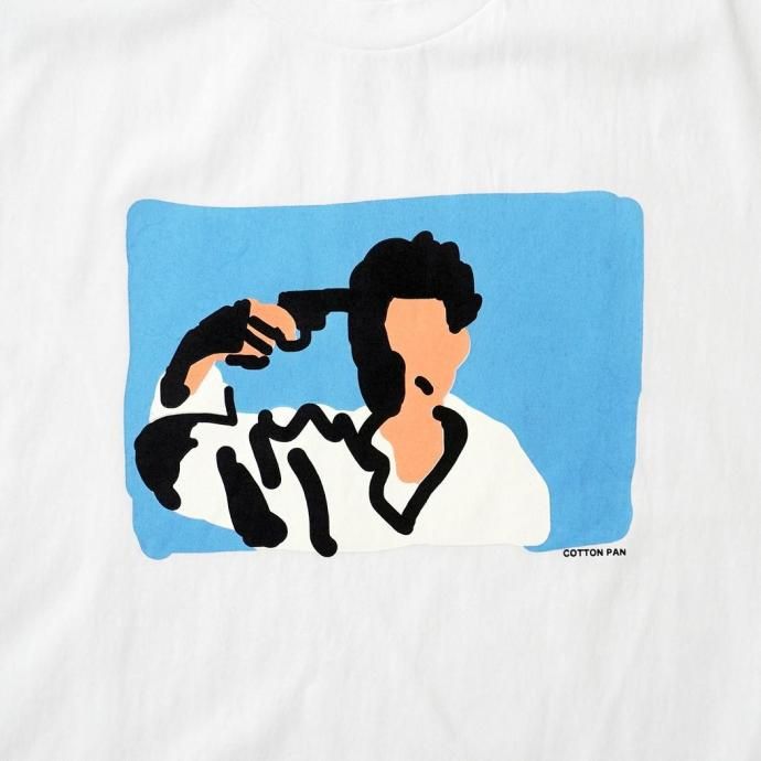 187305327 COTTON PAN / 夏休み(朝日) 半袖Tシャツ - WHITE ホワイト 02