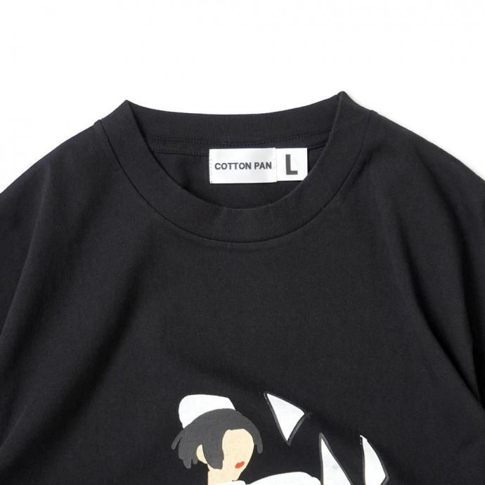 187305647 COTTON PAN / 本能 半袖Tシャツ - BLACK ブラック 02
