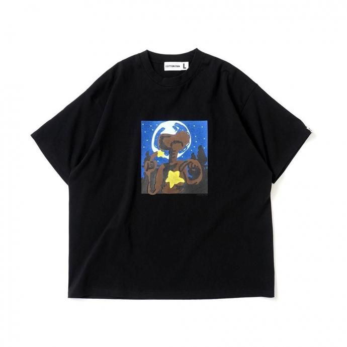 187305658 COTTON PAN / ET 半袖Tシャツ - BLACK ブラック 01