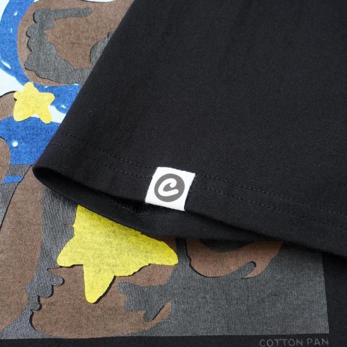 187305658 COTTON PAN / ET 半袖Tシャツ - BLACK ブラック 02