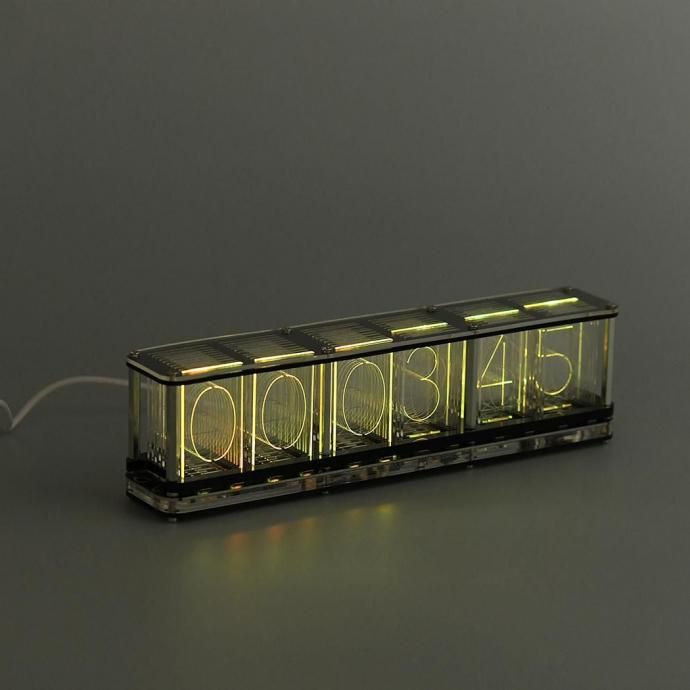 187330735 RGB TUBE CLOCK ニキシー管風置時計 UNCOMMON CARRY / RGB チューブ クロック 02
