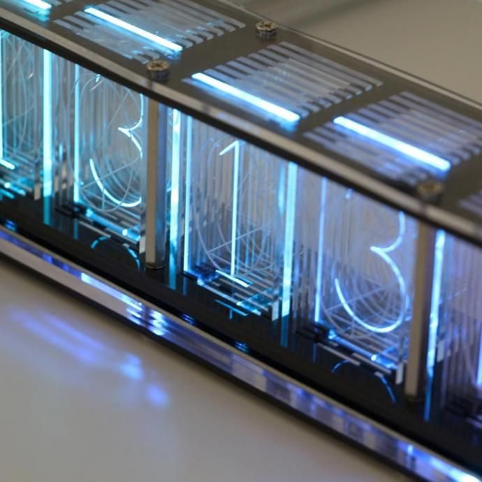 187330735 RGB TUBE CLOCK ニキシー管風置時計 UNCOMMON CARRY / RGB チューブ クロック 02