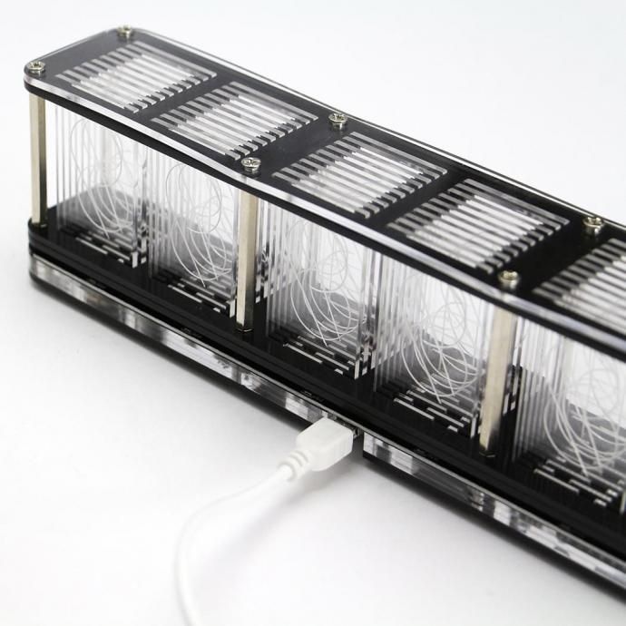 187330735 RGB TUBE CLOCK ニキシー管風置時計 UNCOMMON CARRY / RGB チューブ クロック 02