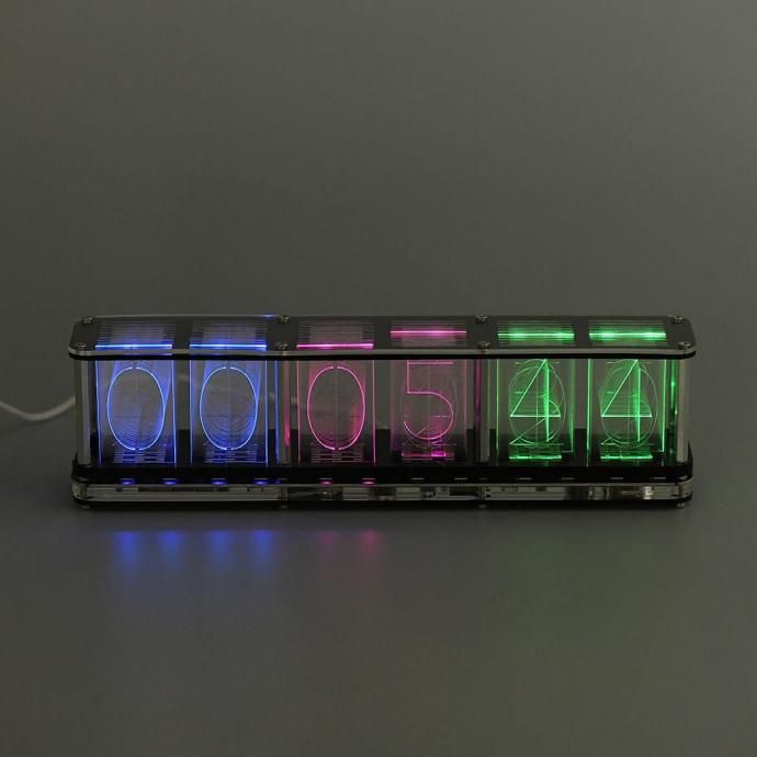 187330735 RGB TUBE CLOCK ニキシー管風置時計 UNCOMMON CARRY / RGB チューブ クロック 02