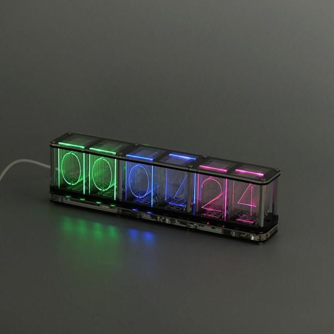 187330735 RGB TUBE CLOCK ニキシー管風置時計 UNCOMMON CARRY / RGB チューブ クロック 02