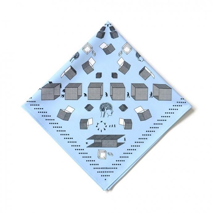 187359178 O- オー / BANDANA O-S-27 バンダナ - Saxe Blue サックスブルー 01