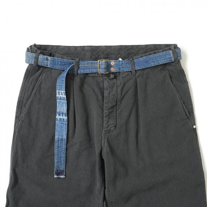 187450511 Hexico / CUSTOM W RING BELT - USED 501 MADE IN U.S.A. リメイクデニムベルト 01 02