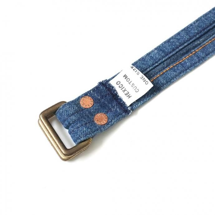 187450511 Hexico / CUSTOM W RING BELT - USED 501 MADE IN U.S.A. ᥤǥ˥٥ 01 02