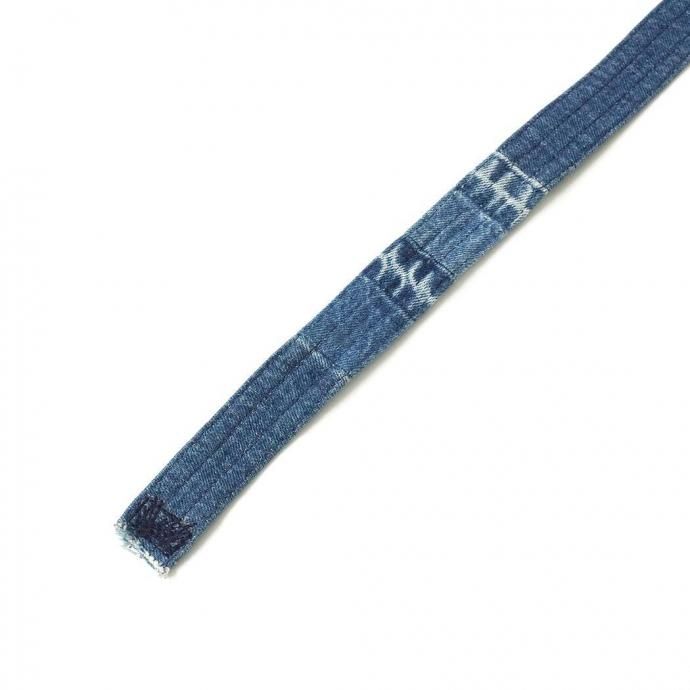 187450511 Hexico / CUSTOM W RING BELT - USED 501 MADE IN U.S.A. リメイクデニムベルト 01 02