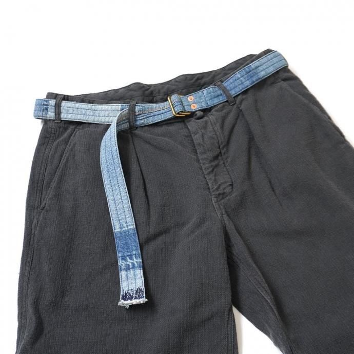 187450628 Hexico / CUSTOM W RING BELT - USED 501 MADE IN U.S.A. リメイクデニムベルト 02 02