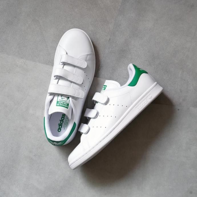 187461016 adidas / STAN SMITH CF アディダス スタンスミス コンフォート Cloud White / Cloud White / Green S75187 02