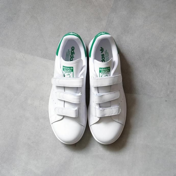187461016 adidas / STAN SMITH CF アディダス スタンスミス コンフォート Cloud White / Cloud White / Green S75187 02