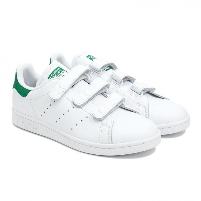 187461016 adidas / STAN SMITH CF アディダス スタンスミス コンフォート Cloud White / Cloud White / Green S75187 02