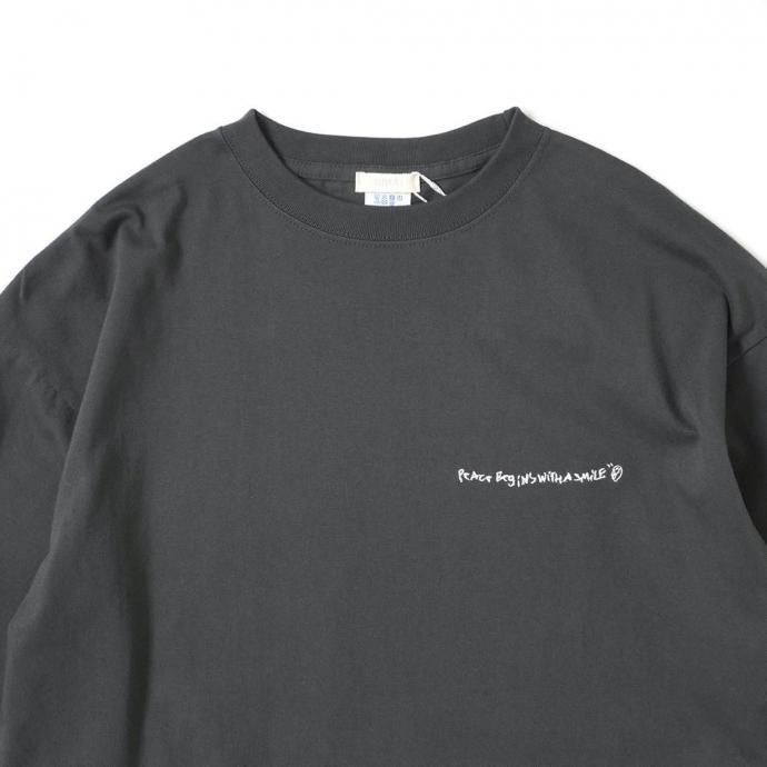 187802639 INNAT / TREE & HOUSE LS TEE - Black ロングスリーブTシャツ ブラック INNAT08-C03 02