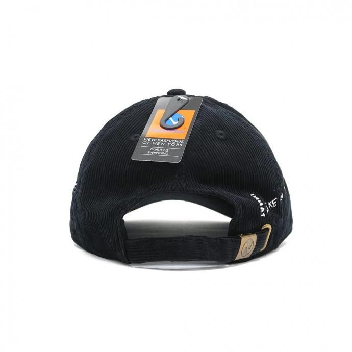 187803894 INNAT / EMBROIDERED CAP - Black コーデュロイキャップ ブラック INNAT08-A01 02