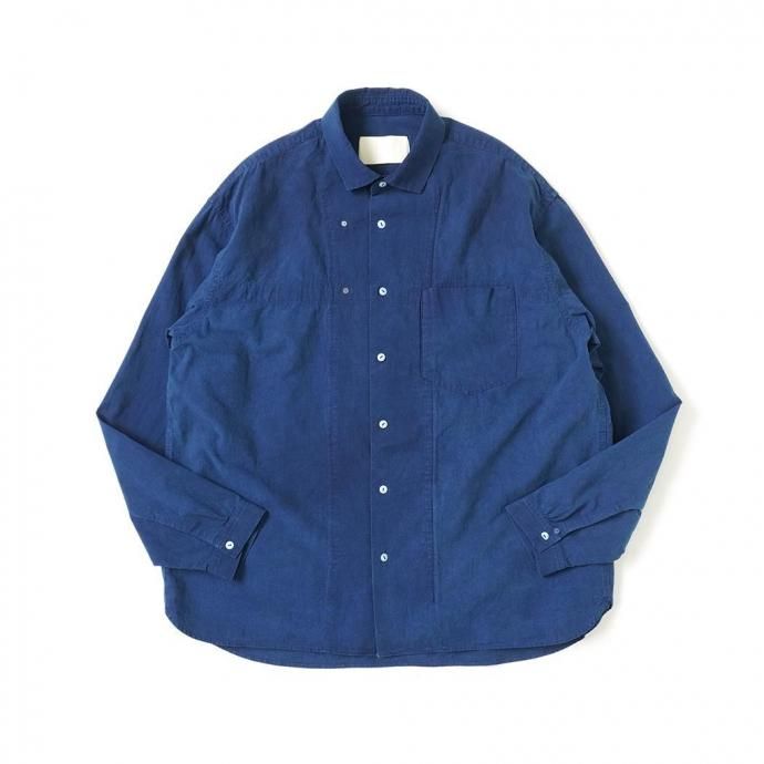187807243 INNAT / HAND-DYED LOOSE BOX SHIRT - Indigo インディゴ ルーズボックスシャツ INNAT08-S02B 01