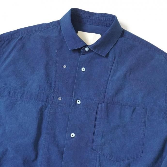 187807243 INNAT / HAND-DYED LOOSE BOX SHIRT - Indigo ǥ 롼ܥå INNAT08-S02B 02