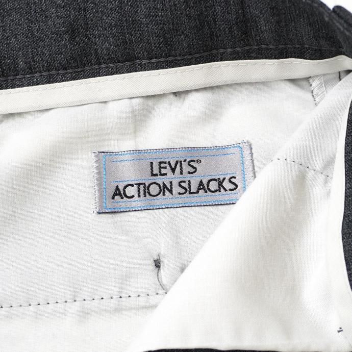 187893305 HEXICO / CUSTOM USED ACTION SLACKS TAPERED 7002 W38-W34 L29 ダークヘザー リメイク アクションスラックス 02