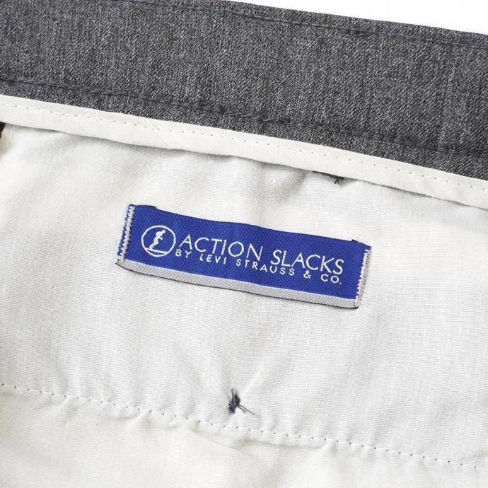 187893342 HEXICO / CUSTOM USED ACTION SLACKS TAPERED 7002 W40-W36 L29 ヘザーグレー リメイク アクションスラックス 02