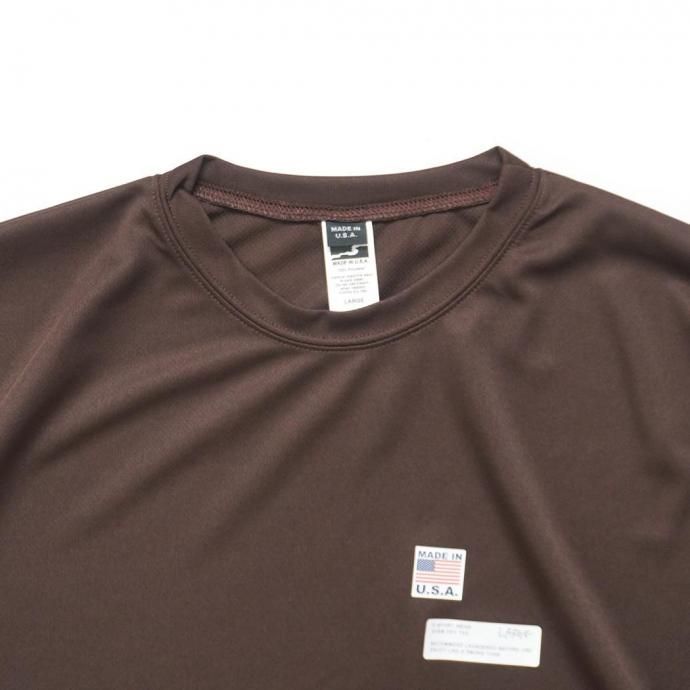 187915473 SMOKE T ONE / D-SPORT WEAR / HIGH MOCK DRY TEE - Brown 02