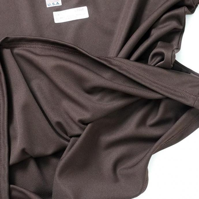 187915473 SMOKE T ONE / D-SPORT WEAR / HIGH MOCK DRY TEE - Brown 02