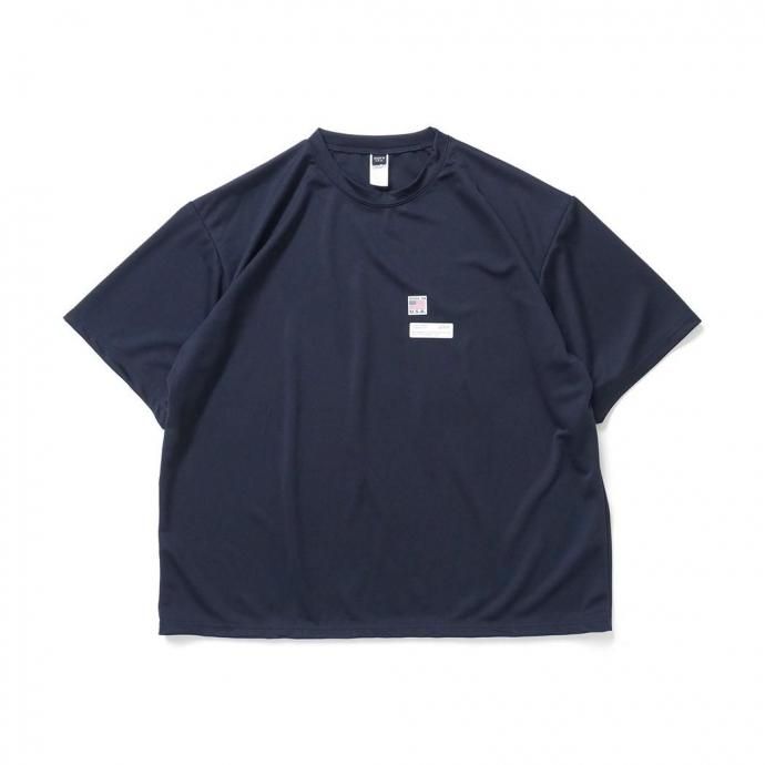 187915523 SMOKE T ONE / D-SPORT WEAR / HIGH MOCK DRY TEE - Dark Navy 01