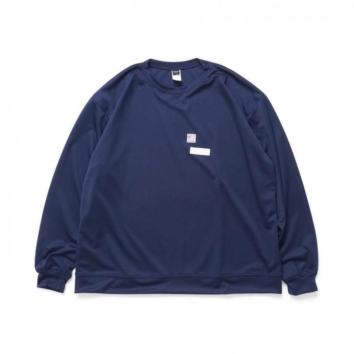 SMOKE T ONE / D-SPORT WEAR / HIGH MOCK DRY SWEATSHIRT - Navy