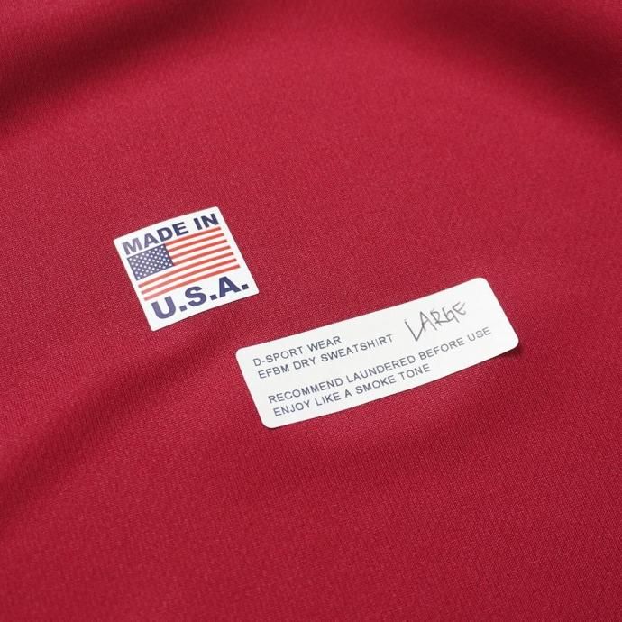 187915858 SMOKE T ONE / D-SPORT WEAR / HIGH MOCK DRY SWEATSHIRT - Navy 02