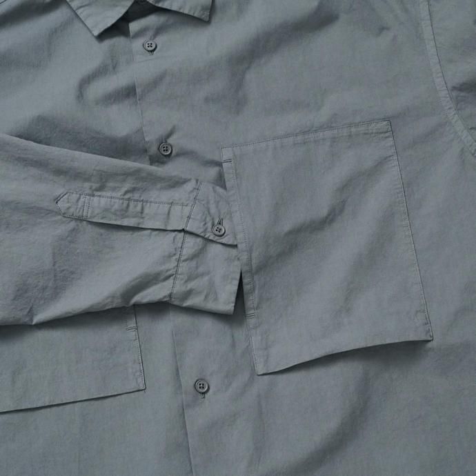 187964081 STILL BY HAND スティルバイハンド / SH01253 - BLUE GREY ガーメントダイ オーバーシャツ<img class='new_mark_img2' src='https://img.shop-pro.jp/img/new/icons47.gif' style='border:none;display:inline;margin:0px;padding:0px;width:auto;' /> 02