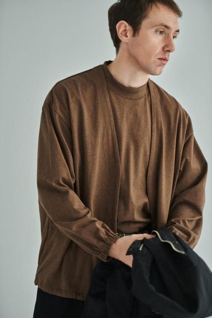 187965920 STILL BY HAND スティルバイハンド / CS07253 - BLACK NAVY ミックスカラー ボタンレスカーディガン<img class='new_mark_img2' src='https://img.shop-pro.jp/img/new/icons47.gif' style='border:none;display:inline;margin:0px;padding:0px;width:auto;' /> 02