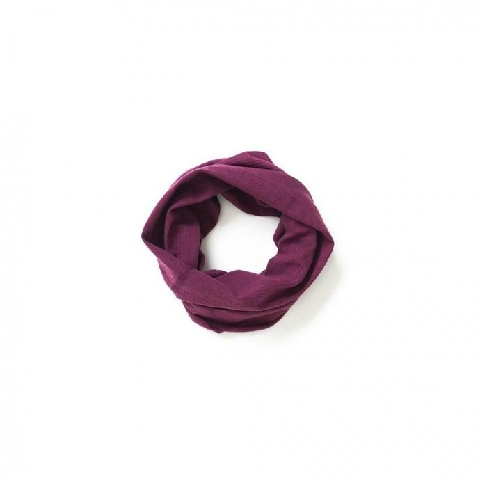 188230574 O- オー / MERINO TUBE - Bordeaux Purple Stripe メリノチューブ O-W-23 02