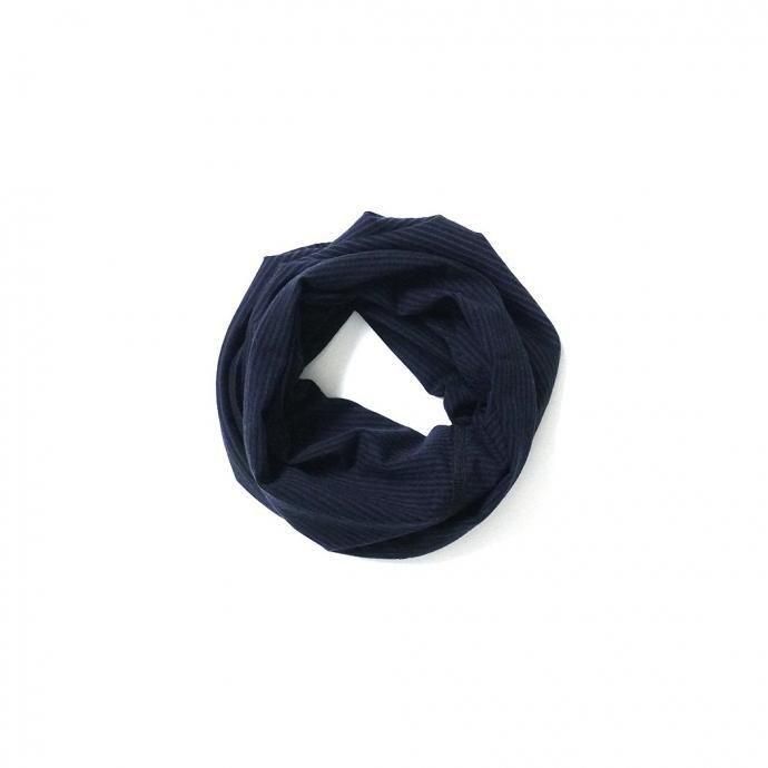 188230606 O- オー / MERINO TUBE - Black Navy Stripe メリノチューブ O-W-23 02