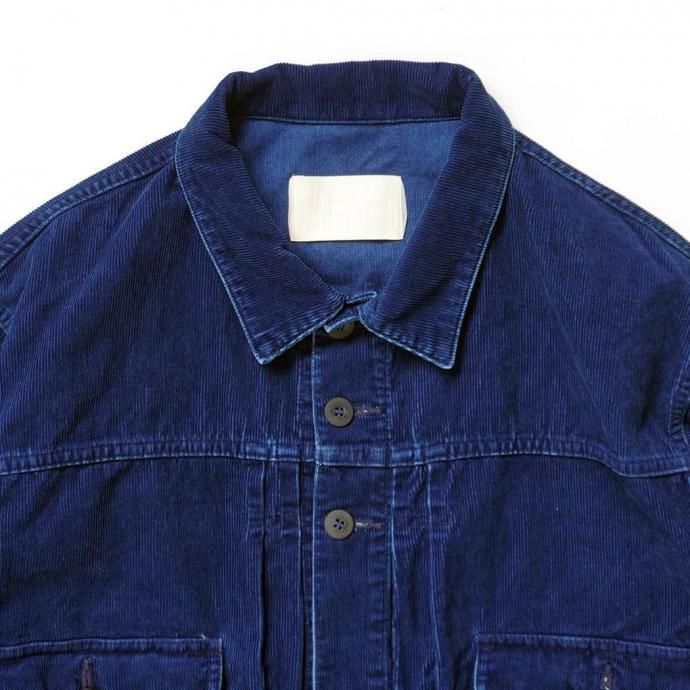 188439055 INNAT / INDIGO TYPE-2 TRUCKER JACKET - Indigo コーデュロイ トラッカージャケット INNAT08-J04A 02