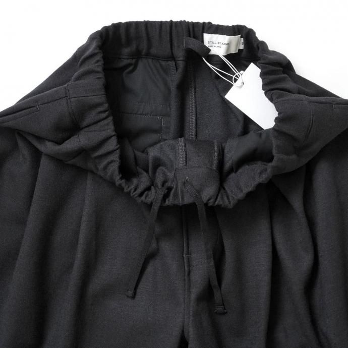 188522911 STILL BY HAND スティルバイハンド / CS04253 - CHARCOAL ウールジャージー 2タックパンツ 02