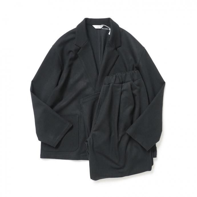 188522911 STILL BY HAND スティルバイハンド / CS04253 - CHARCOAL ウールジャージー 2タックパンツ 02